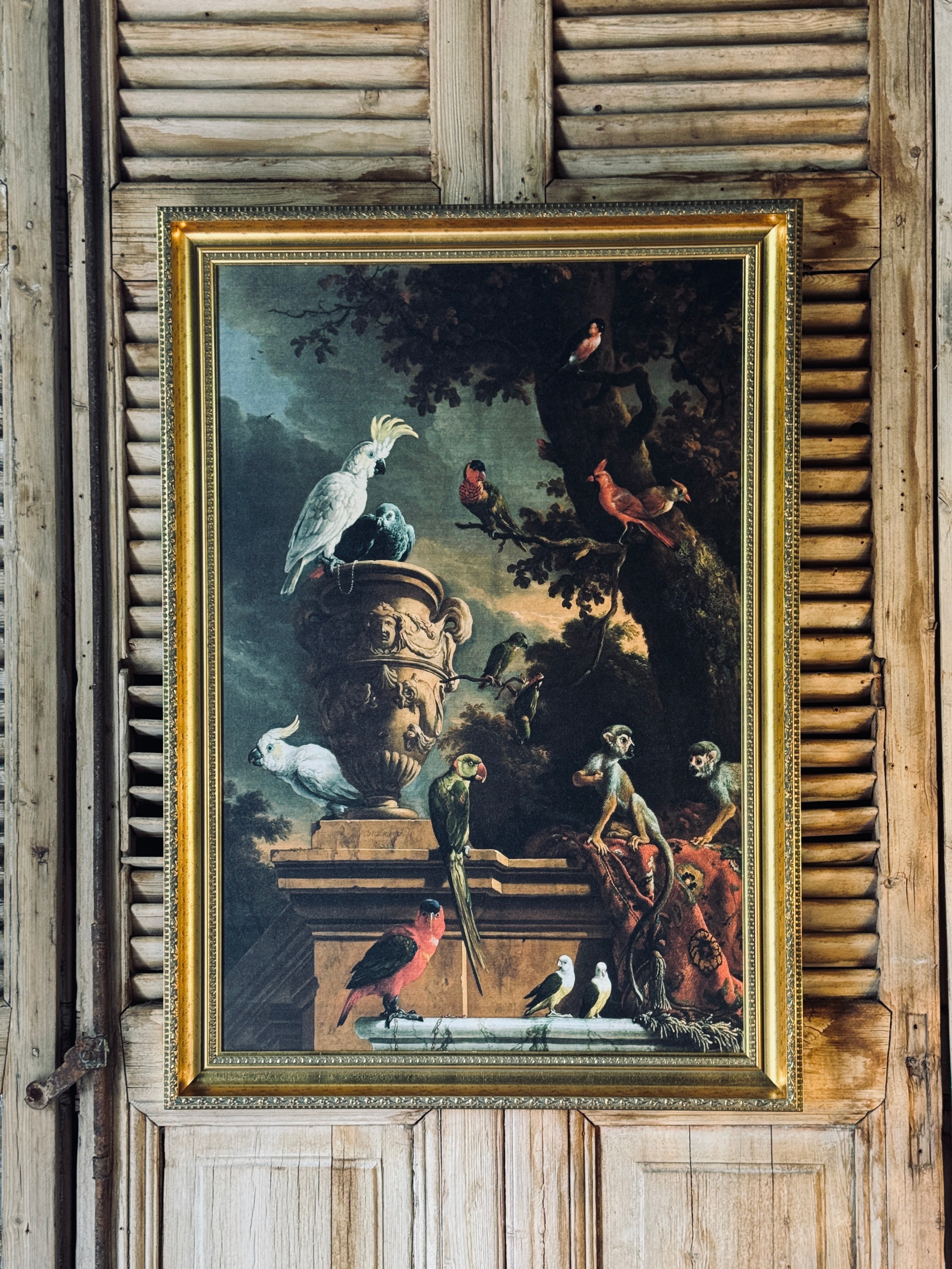 “The Menagerie” Gilt Framed Print