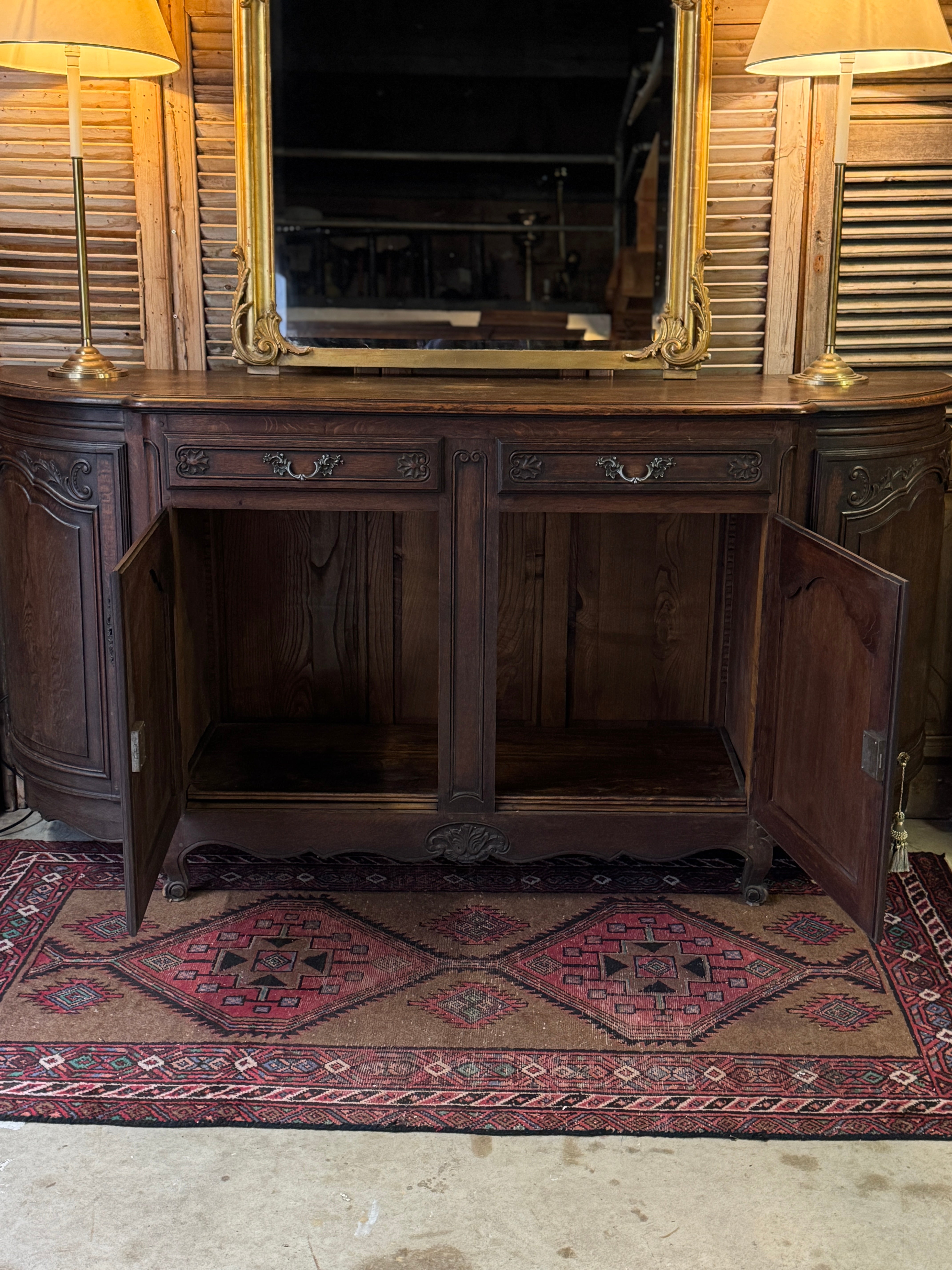 Antique French Well-Carved Sideboard
