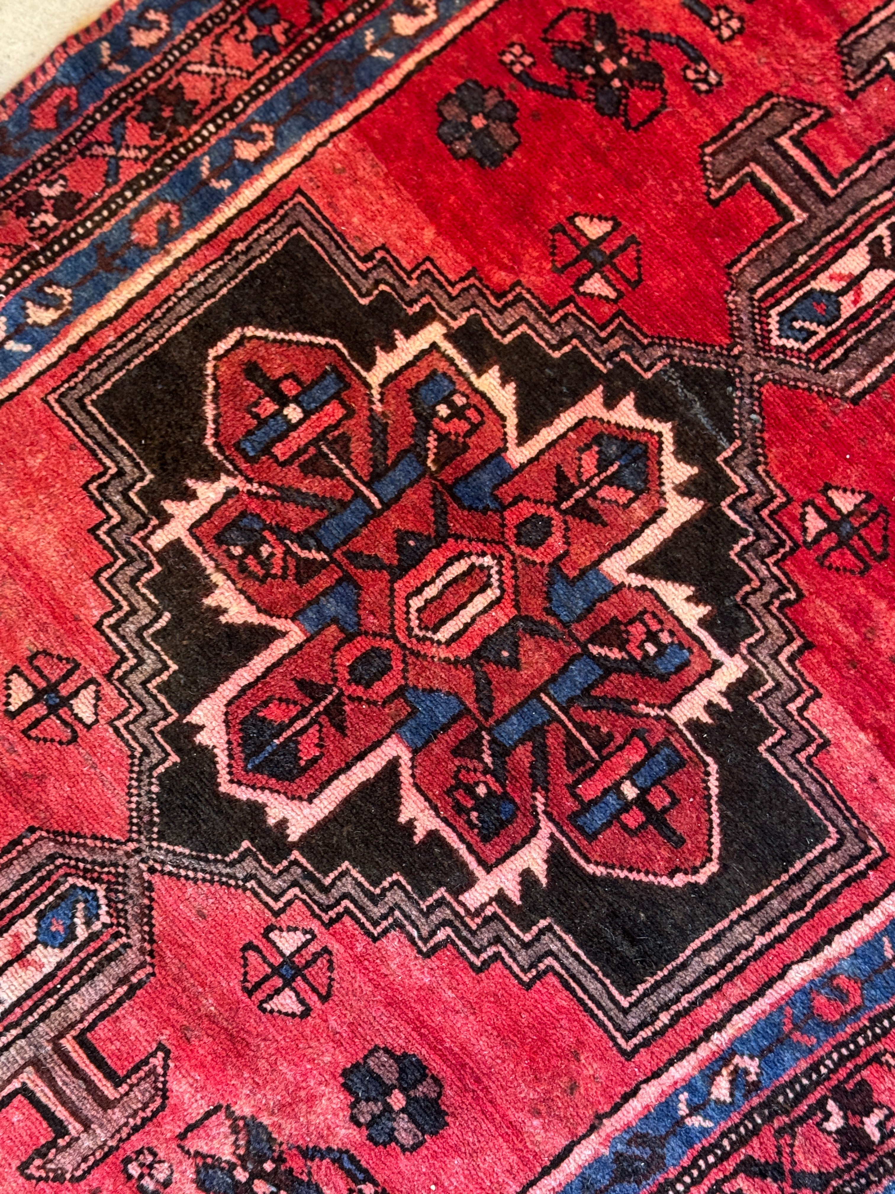 Vintage Persian Hamadan Rug