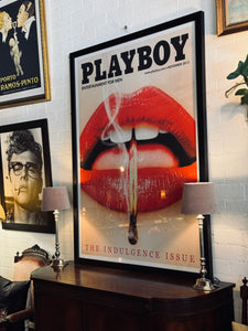 Large Framed Playboy Poster