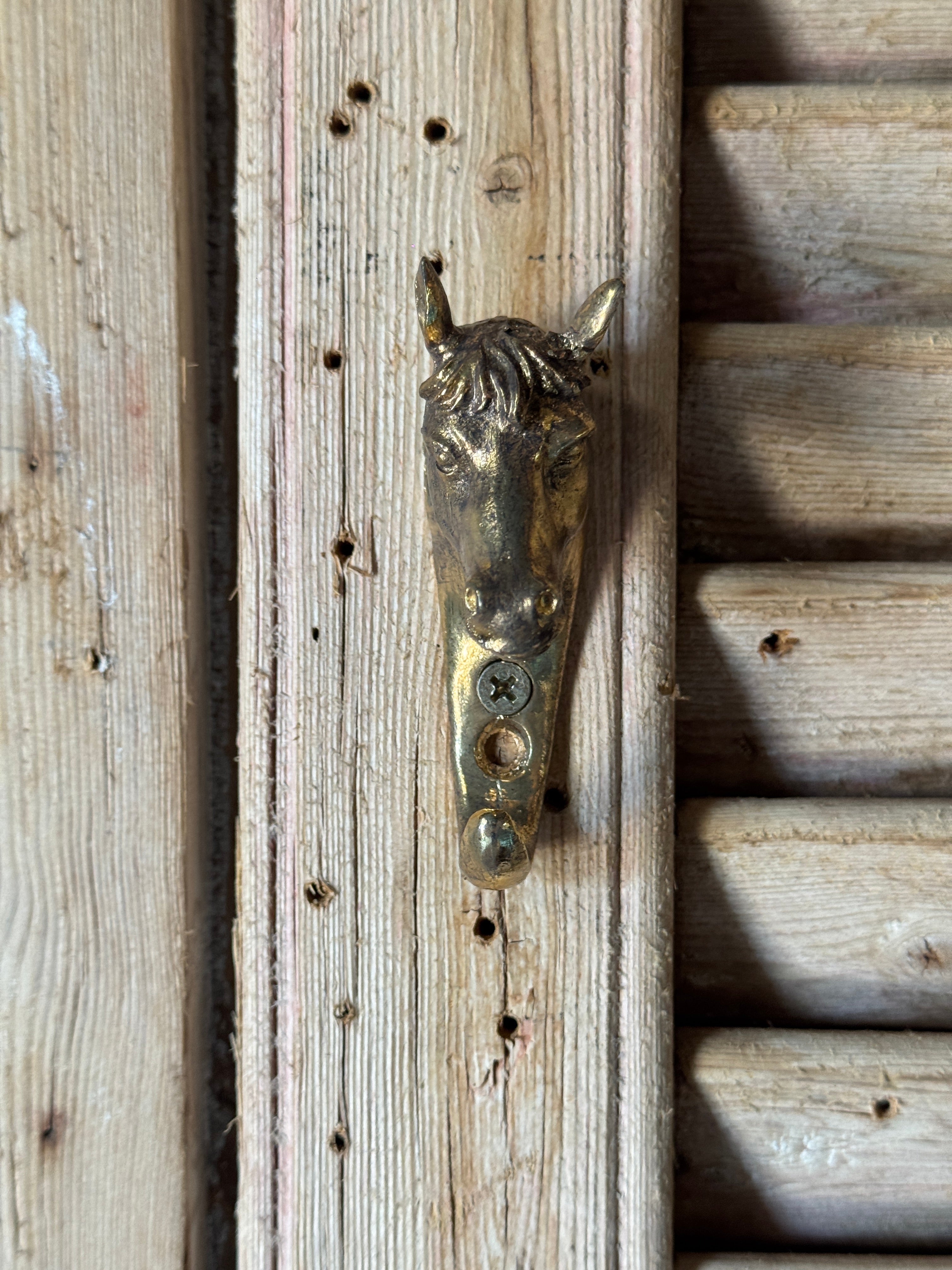 Horse Gilt Metal Hook