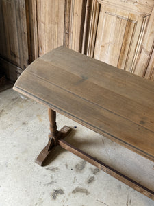 Antique Solid Oak Console Table