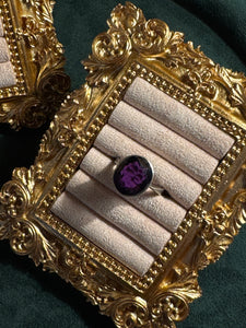 Vintage Amethyst Silver Cocktail Ring