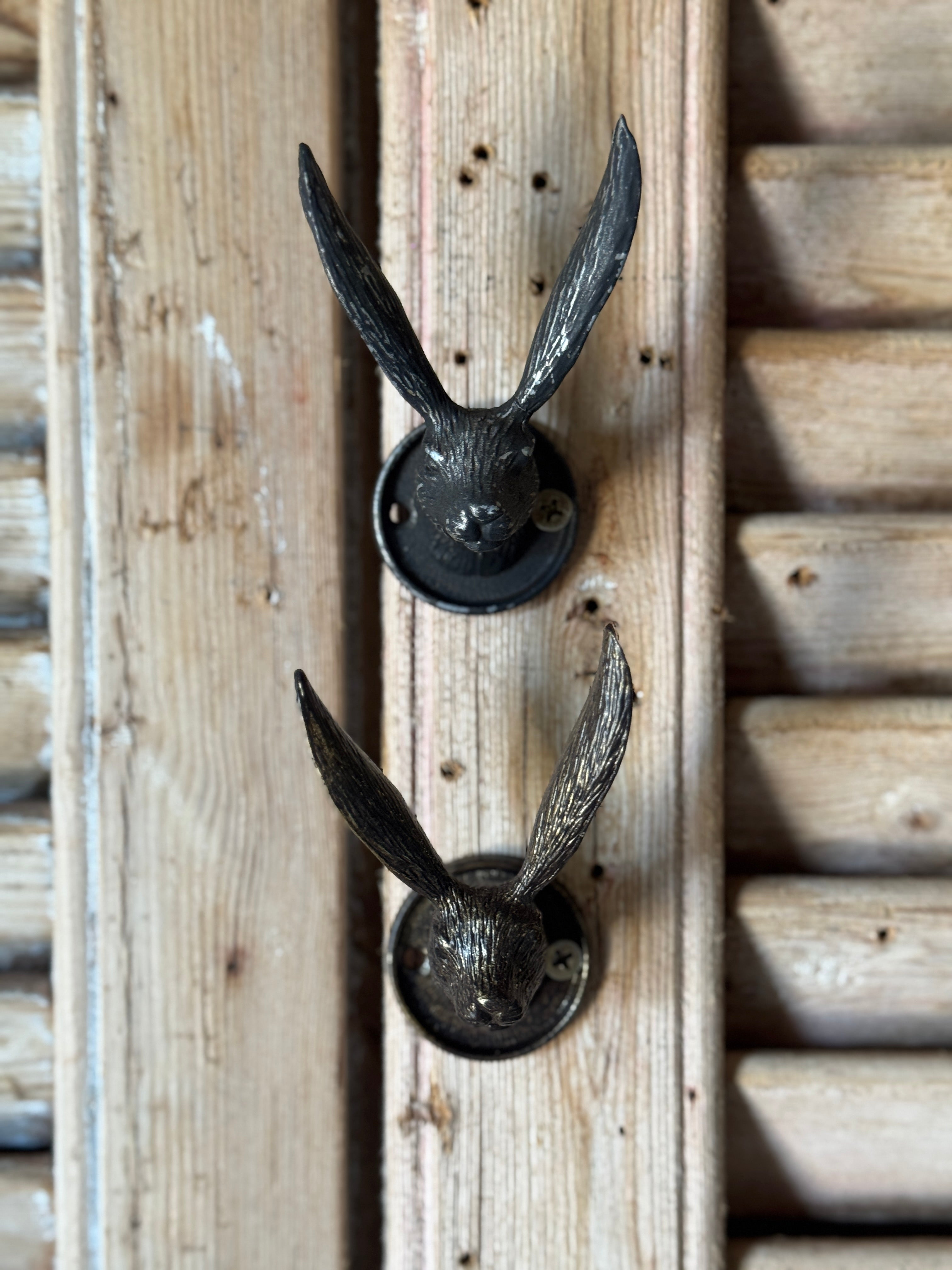 Decorative Rabbit Wall Hook - Pewter