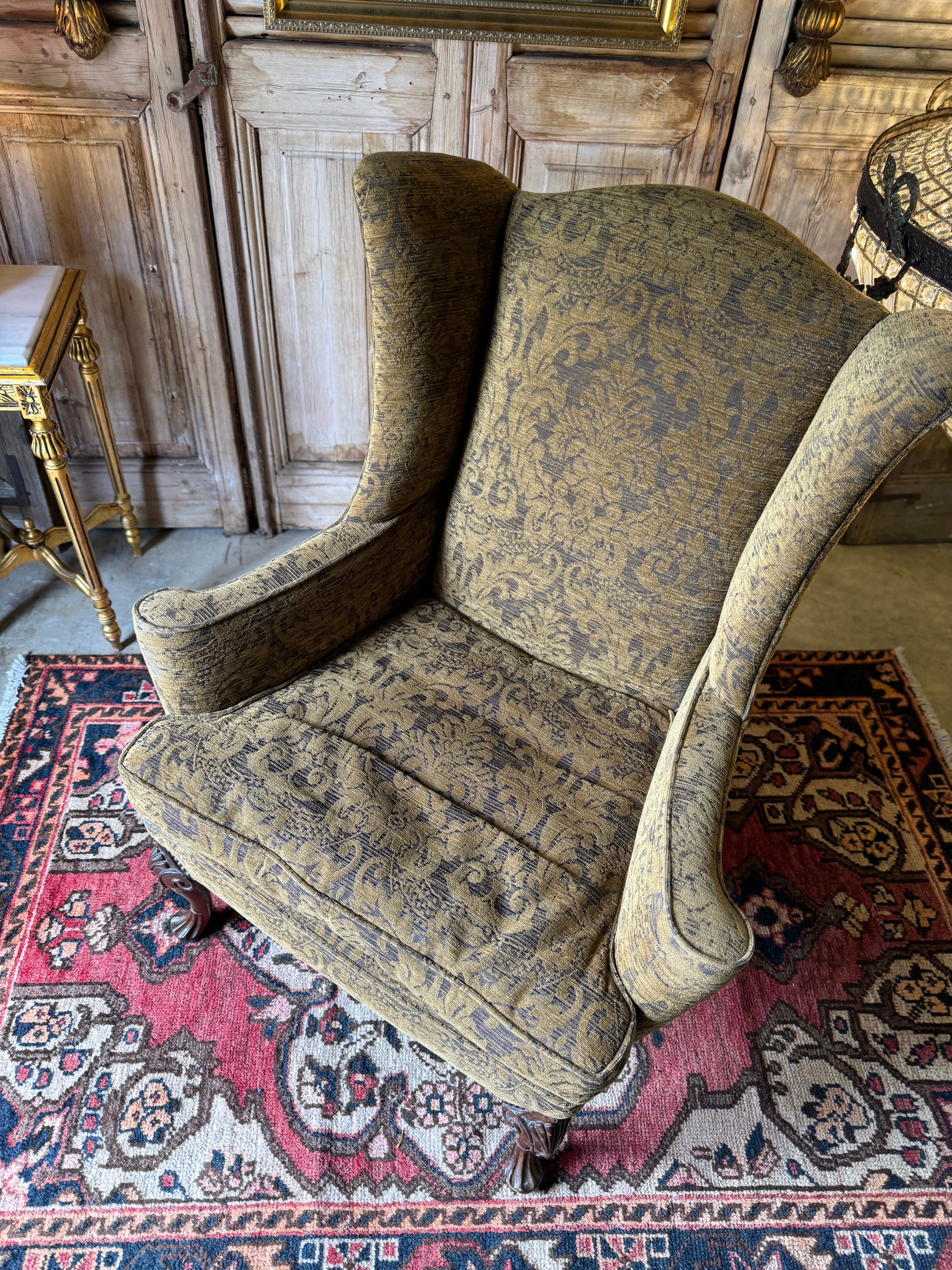 Vintage Wingback Armchair