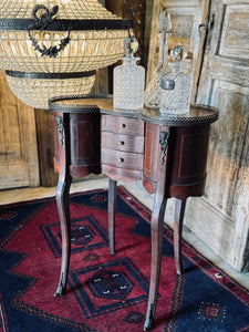 19th Century French Ormolu-Mounted Kidney-Shaped Occasional Table