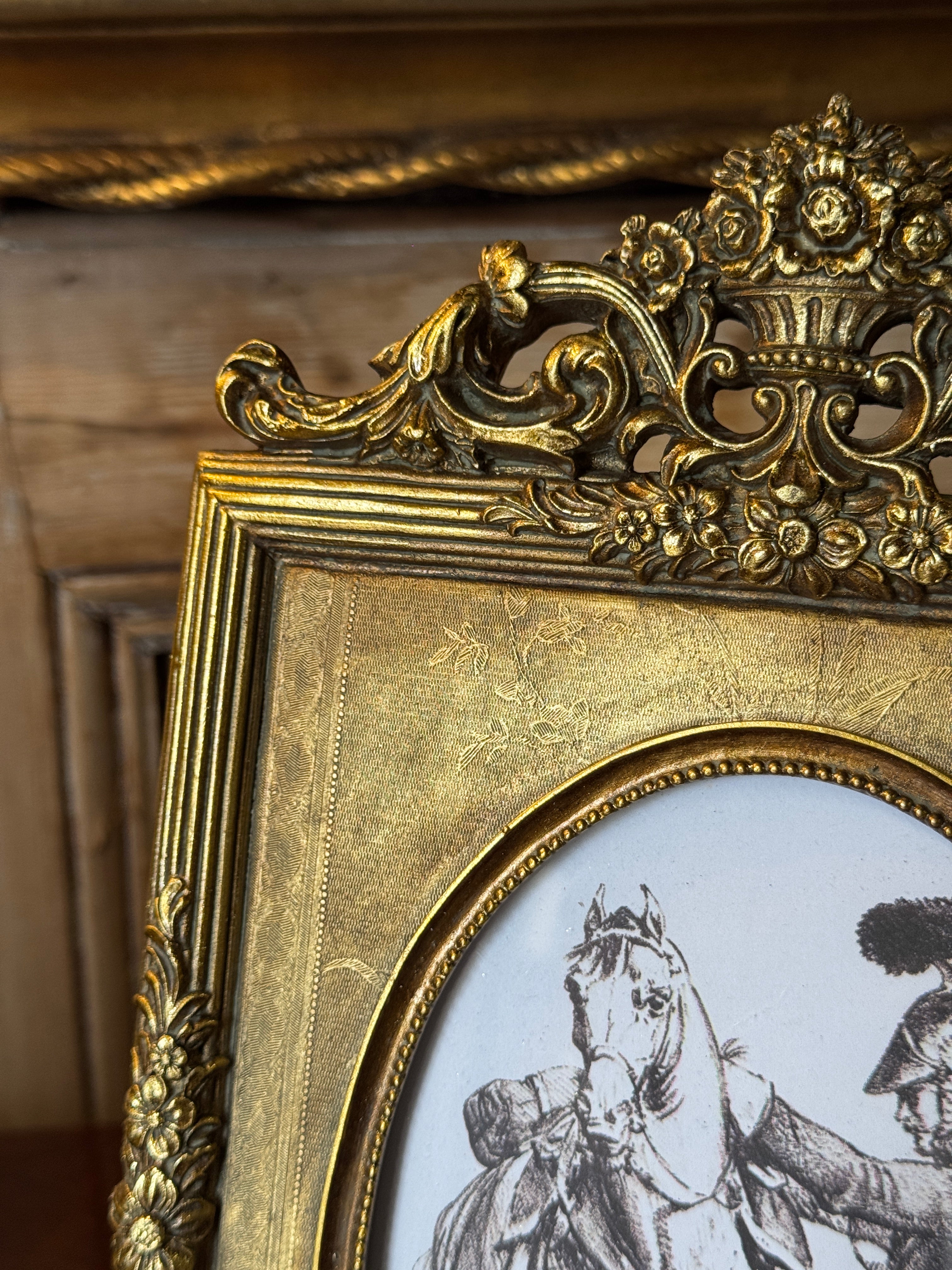 Crested Gilt Photo Frame