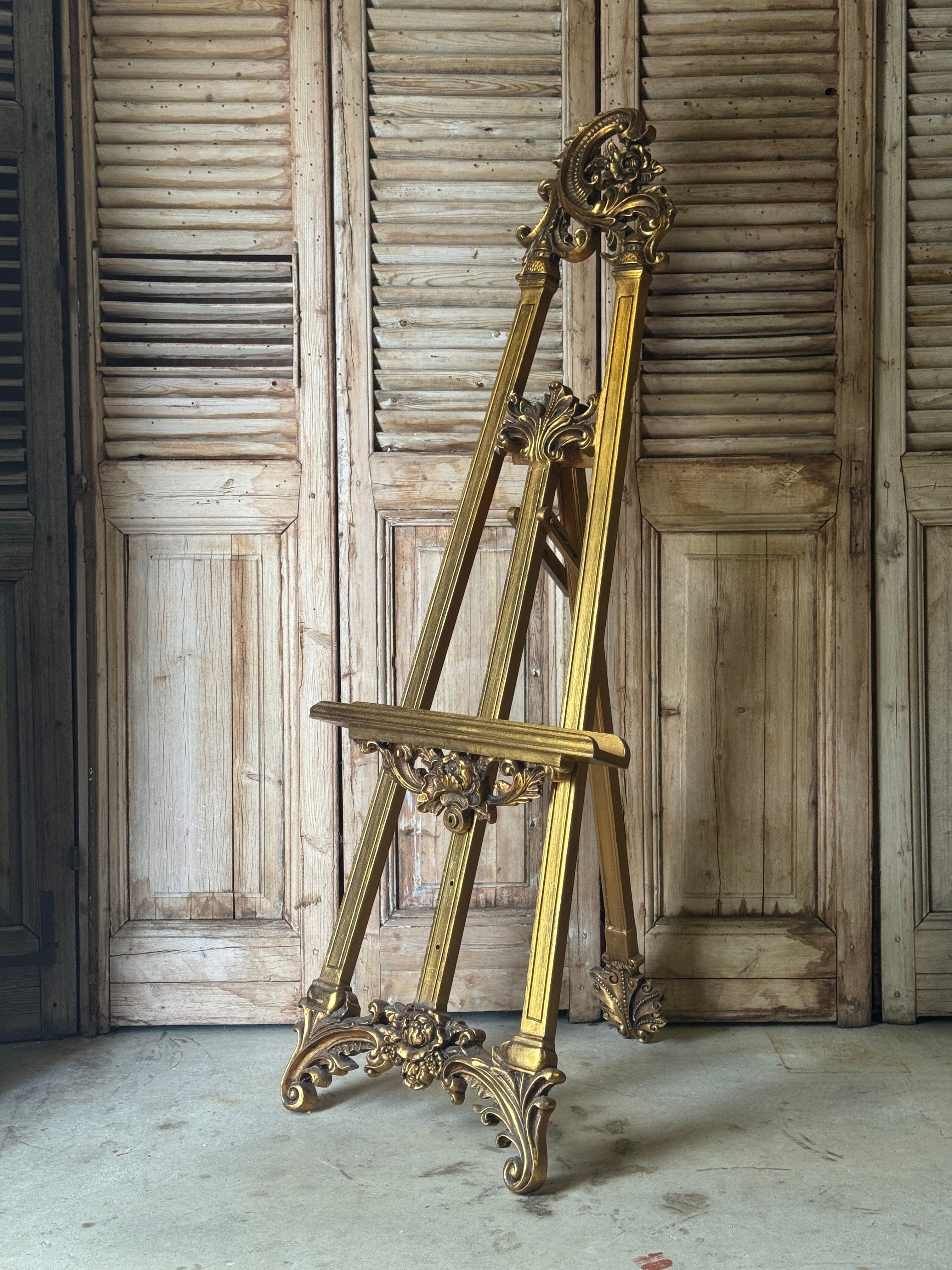 Ornate Rococo Gilt Easel