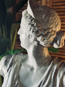 Large Vintage Bust of Diana on Plinth