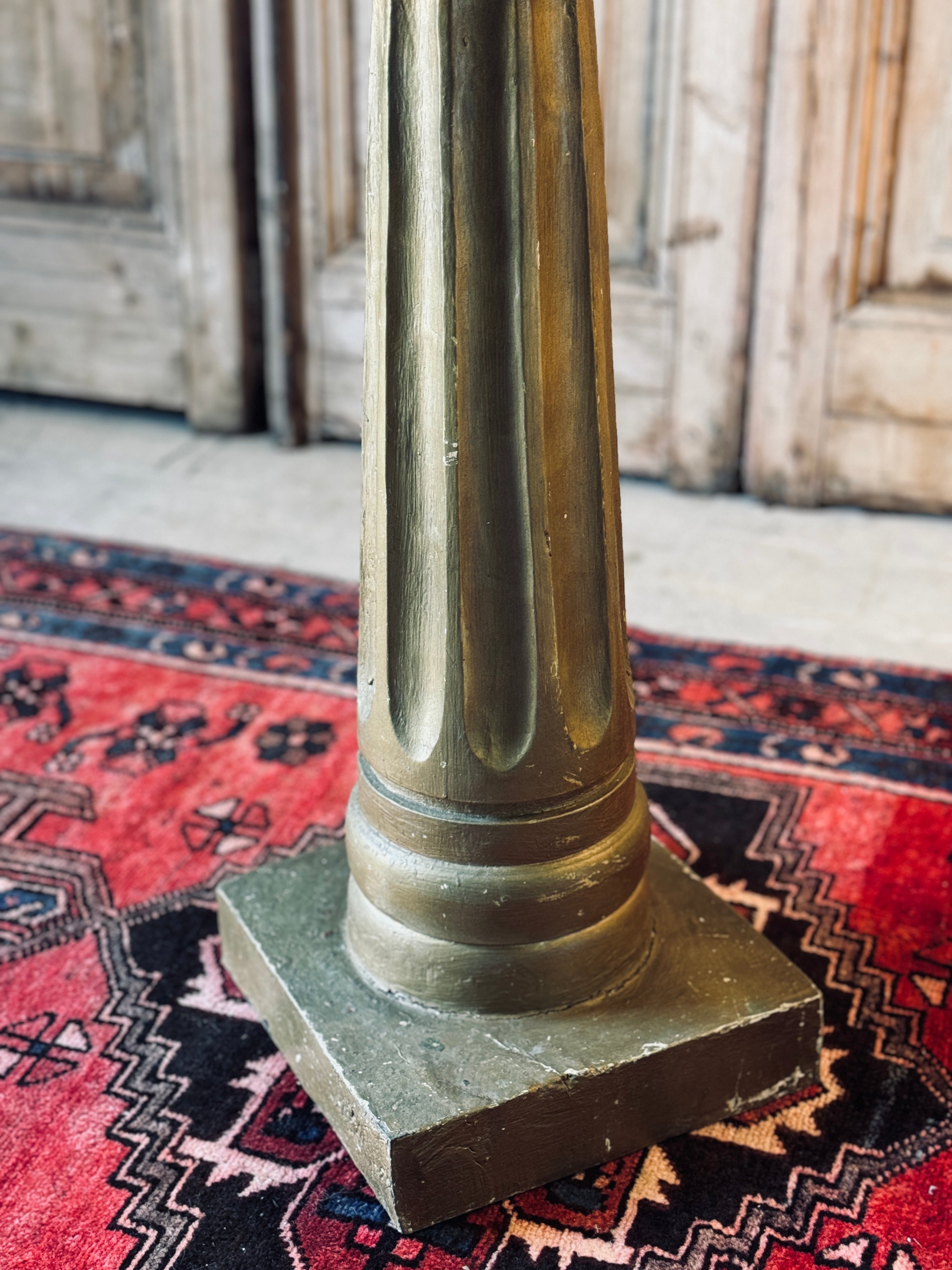 Carved Gilt Timber Pedestal