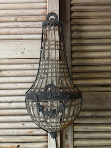 Empire Style Basket Wall Sconce