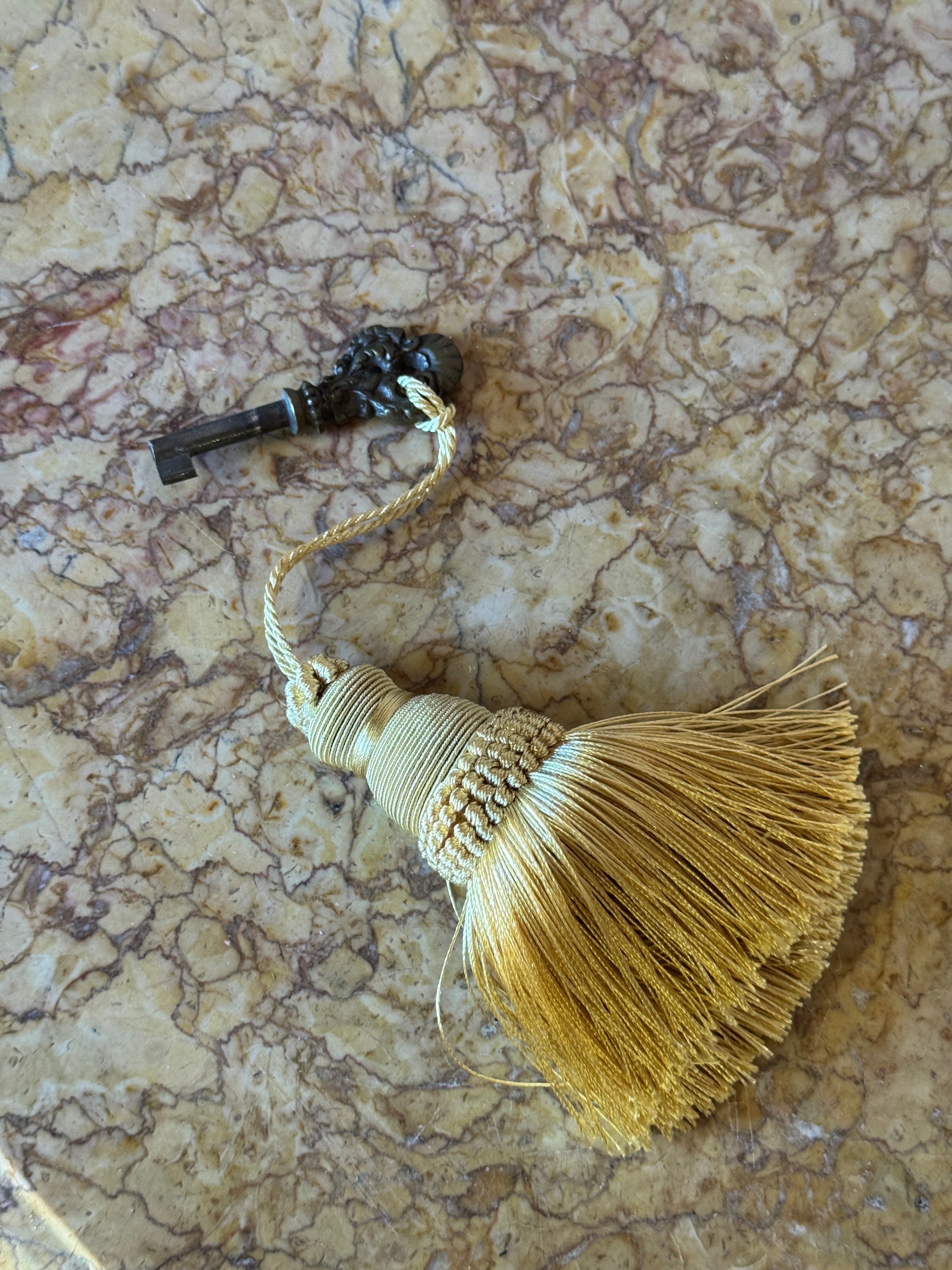 Vintage French Louis XV-Style Marble Top Commode