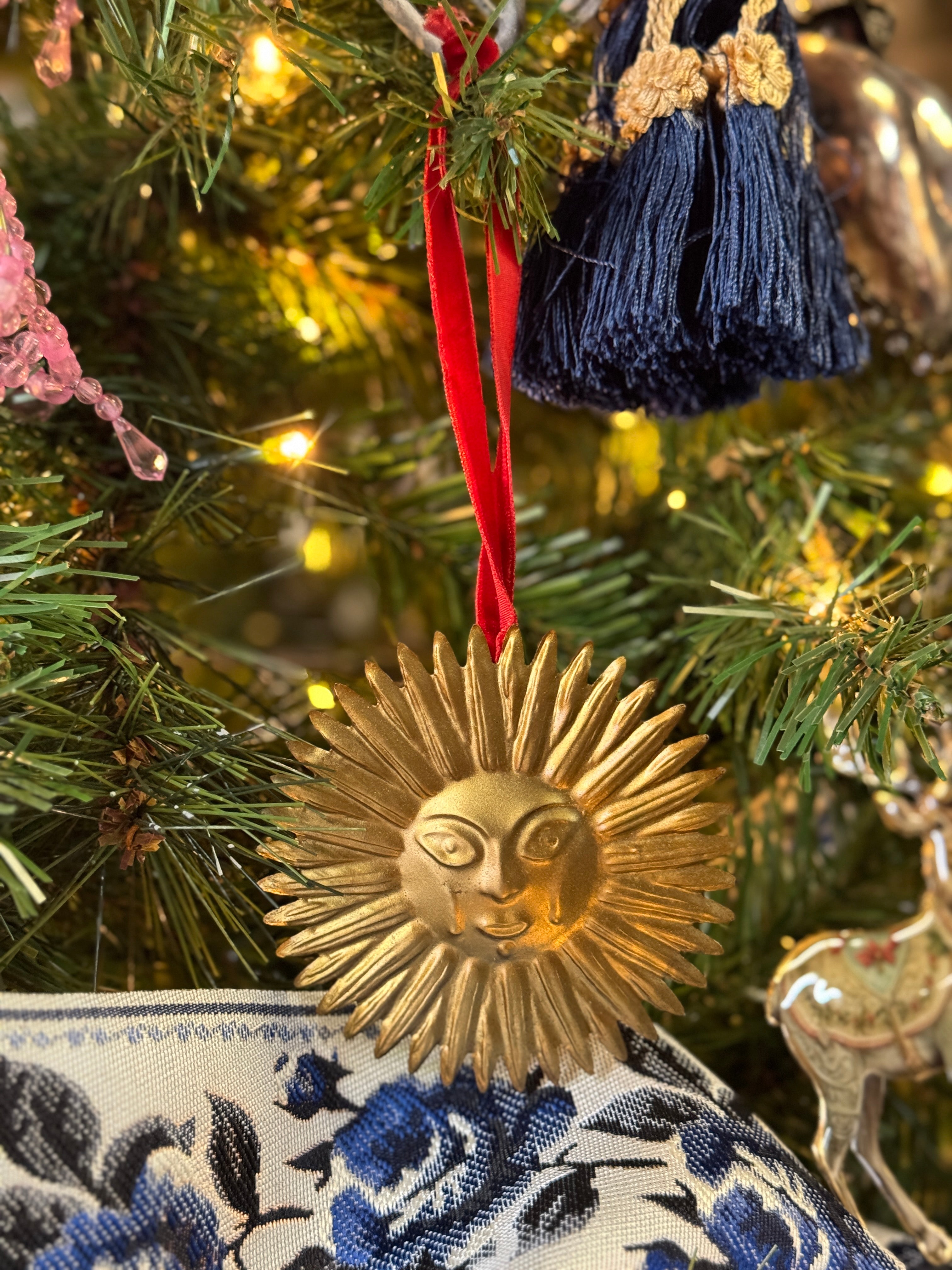 Victorian Sunburst Christmas Ornament