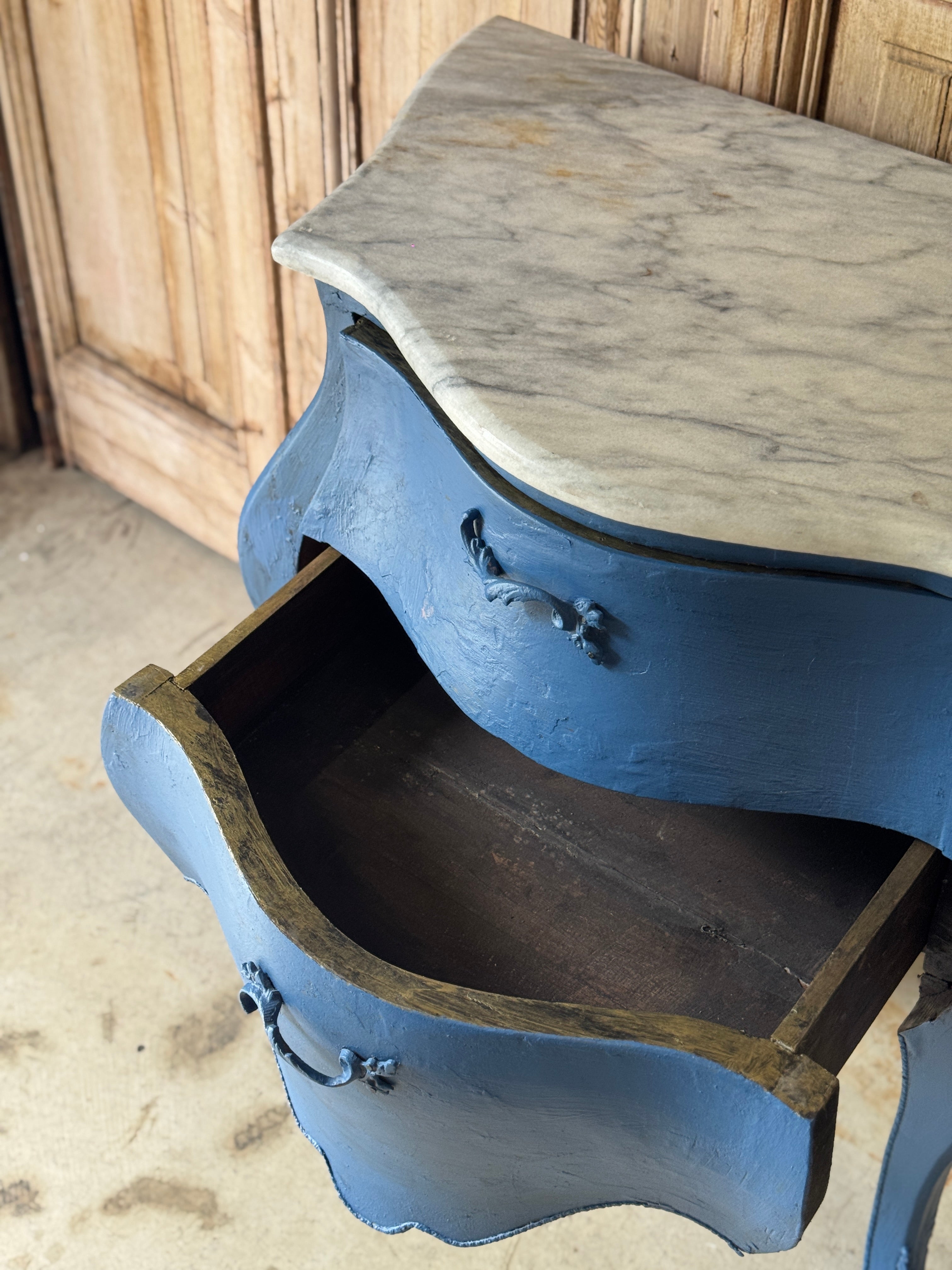 Vintage French Marble Top Commode