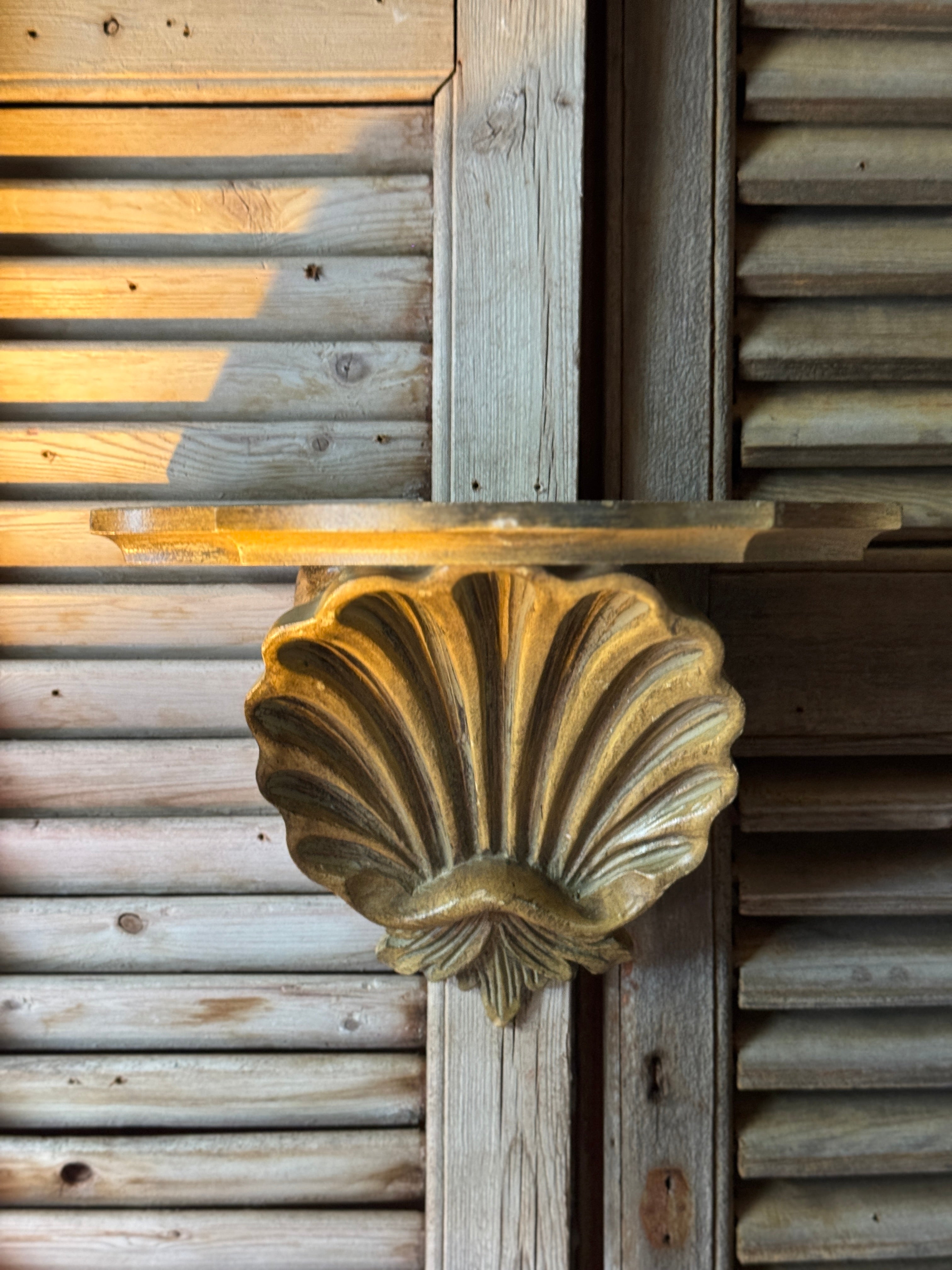Pair of Vintage Decorative Wall Sconces / Shelf