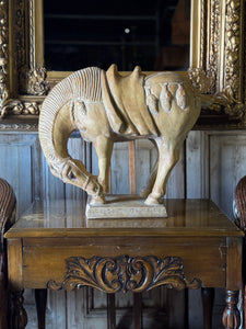 Large Vintage Terracotta Horse Sculpture