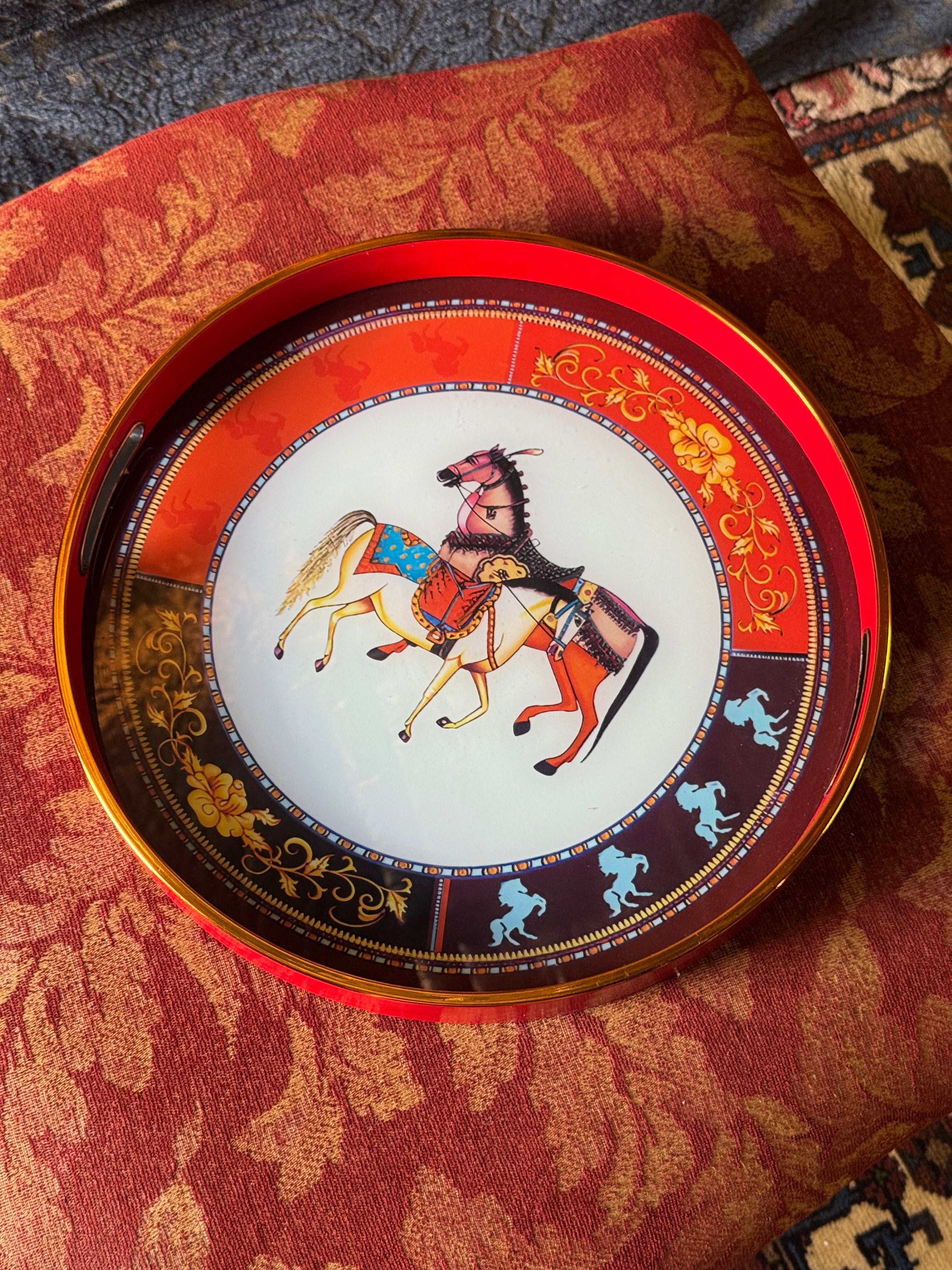 Round Equestrian Serving Tray (2 sizes)