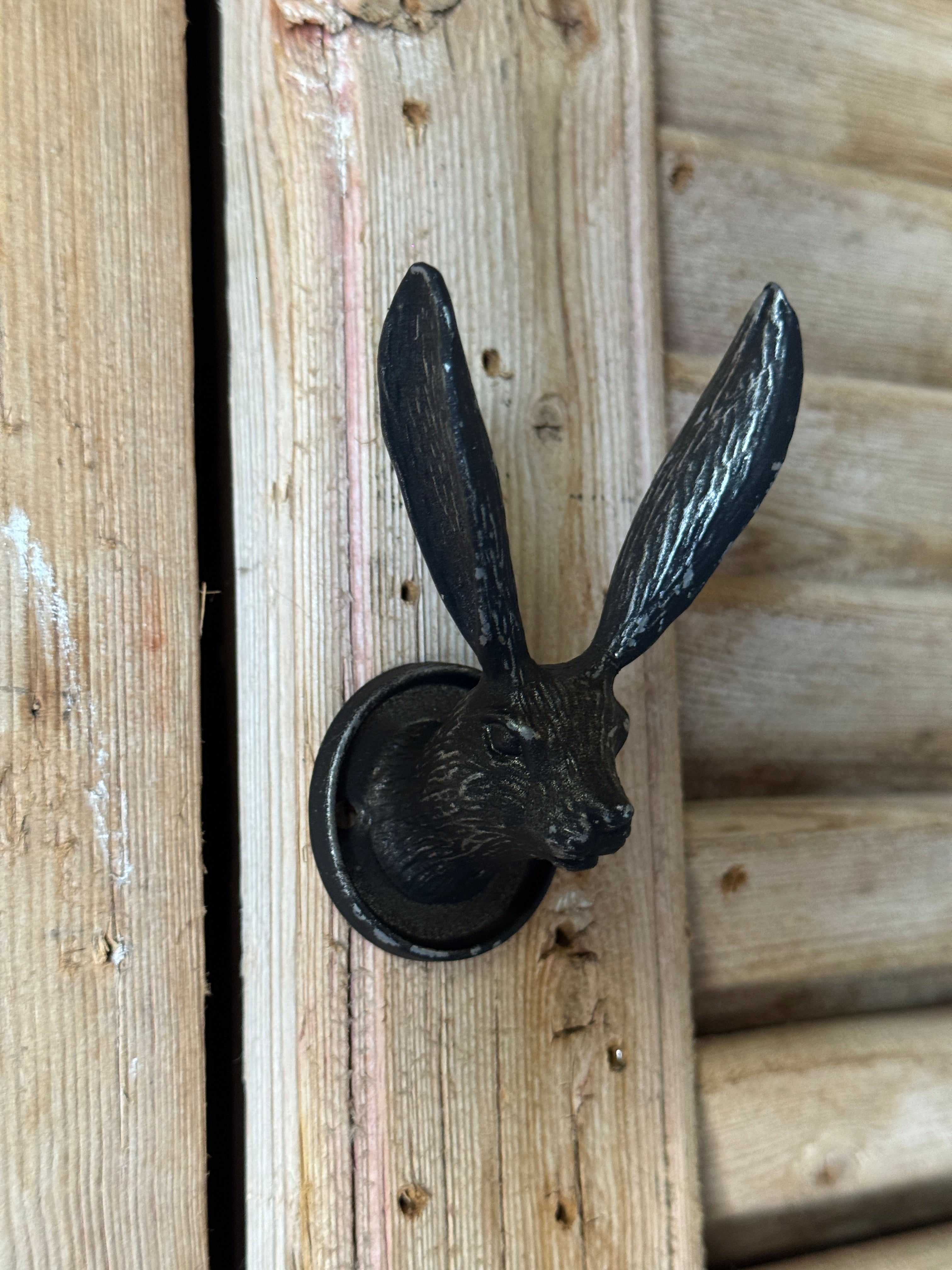 Decorative Rabbit Wall Hook - Pewter