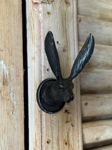 Decorative Rabbit Wall Hook - Pewter