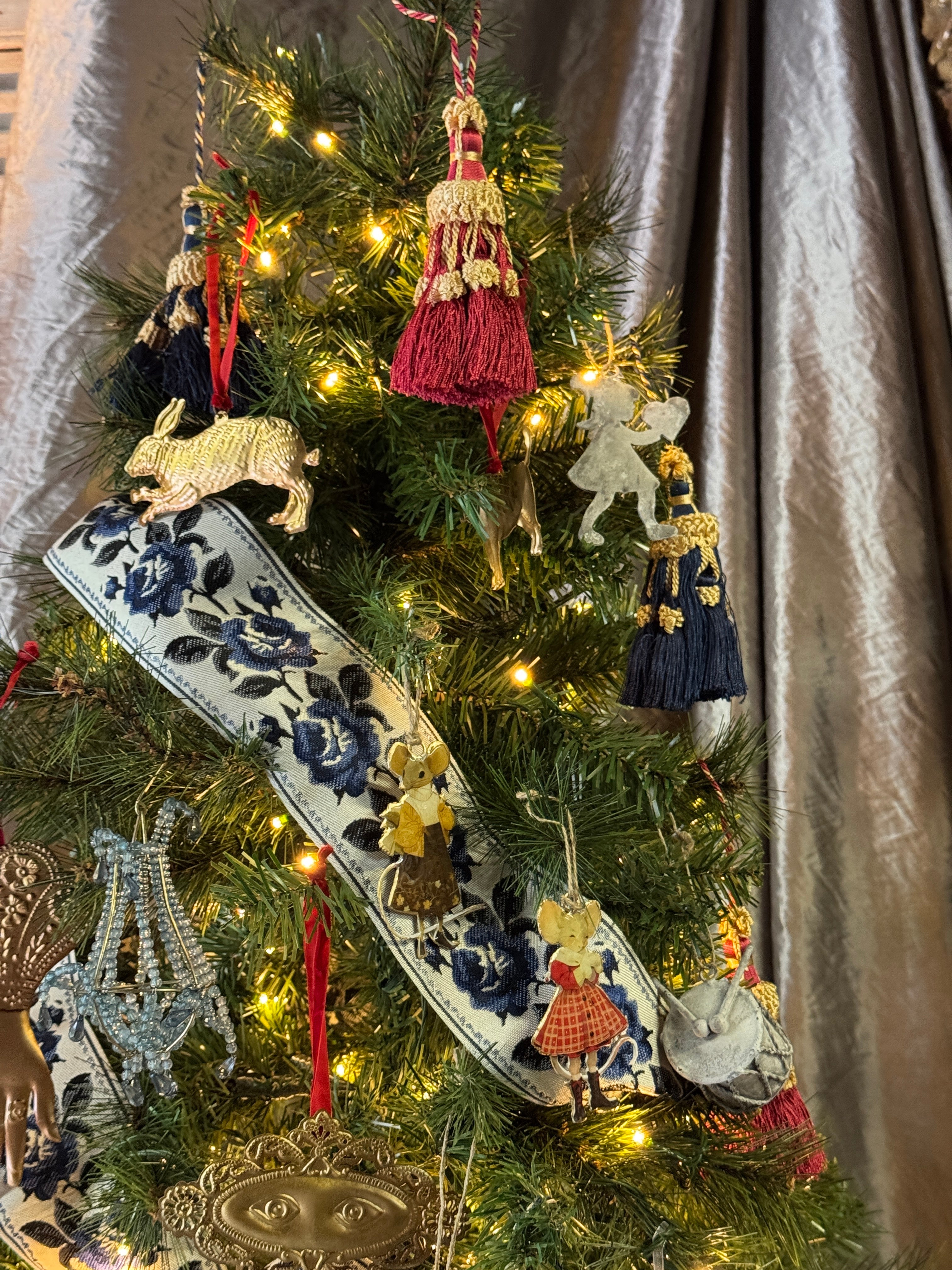 Drum Patinated Metal Christmas Ornament