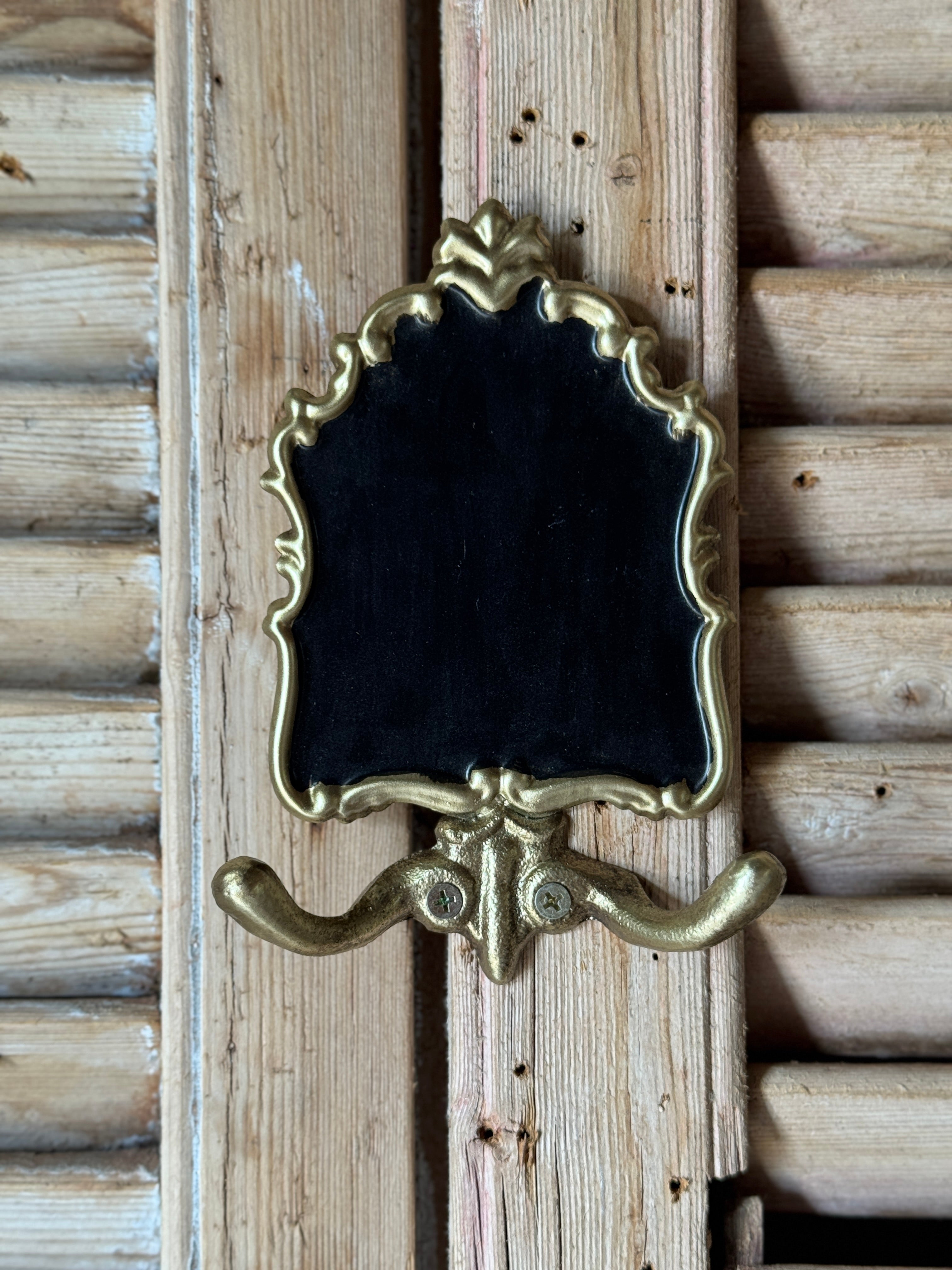 Twin Hook Gilt Frame Chalkboard