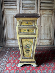 Vintage Handpainted Continental Cabinet