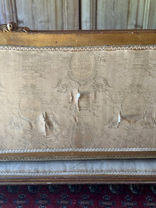 Antique French Louis XVI Style Giltwood Salon Sofa