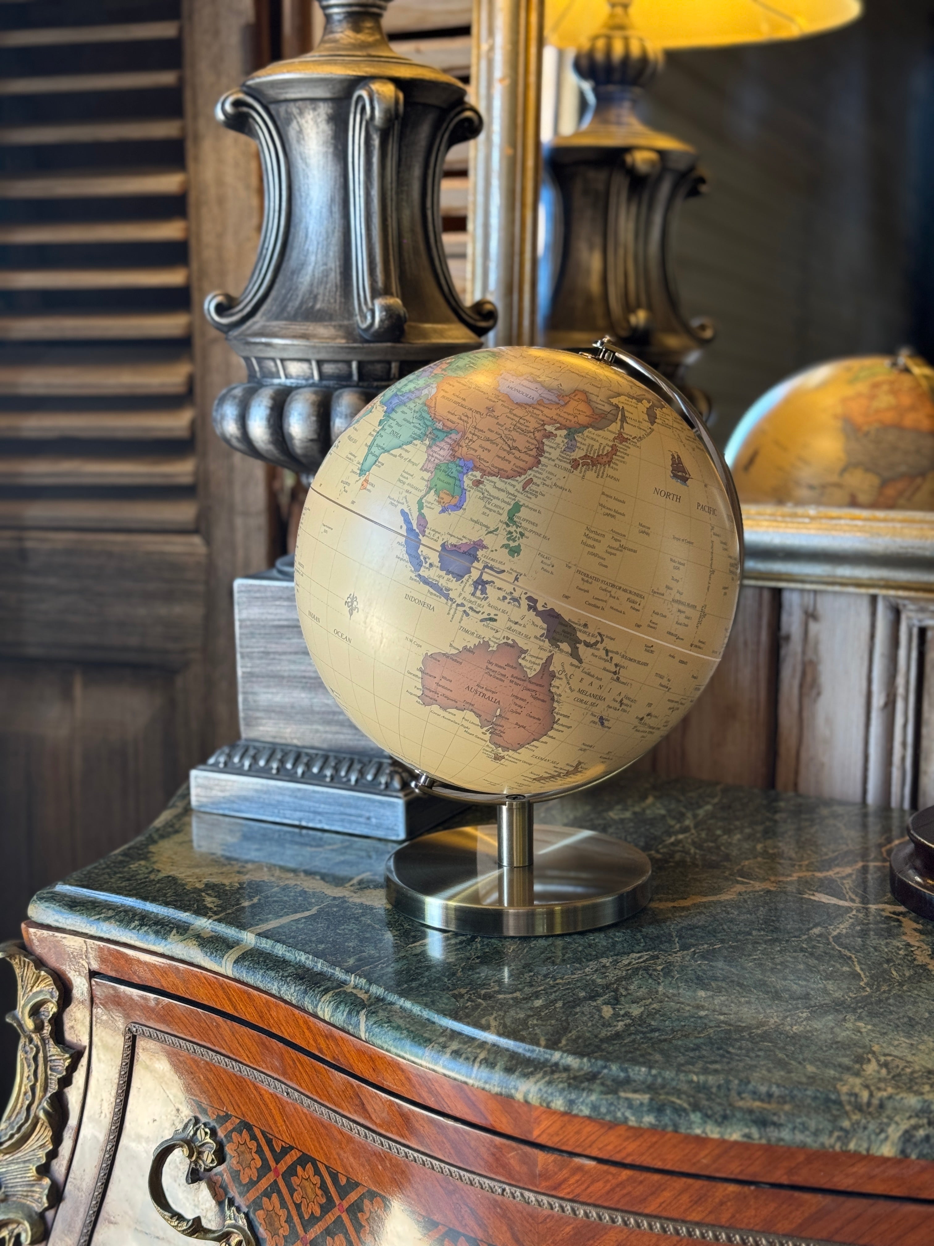 Vintage Style World Globe
