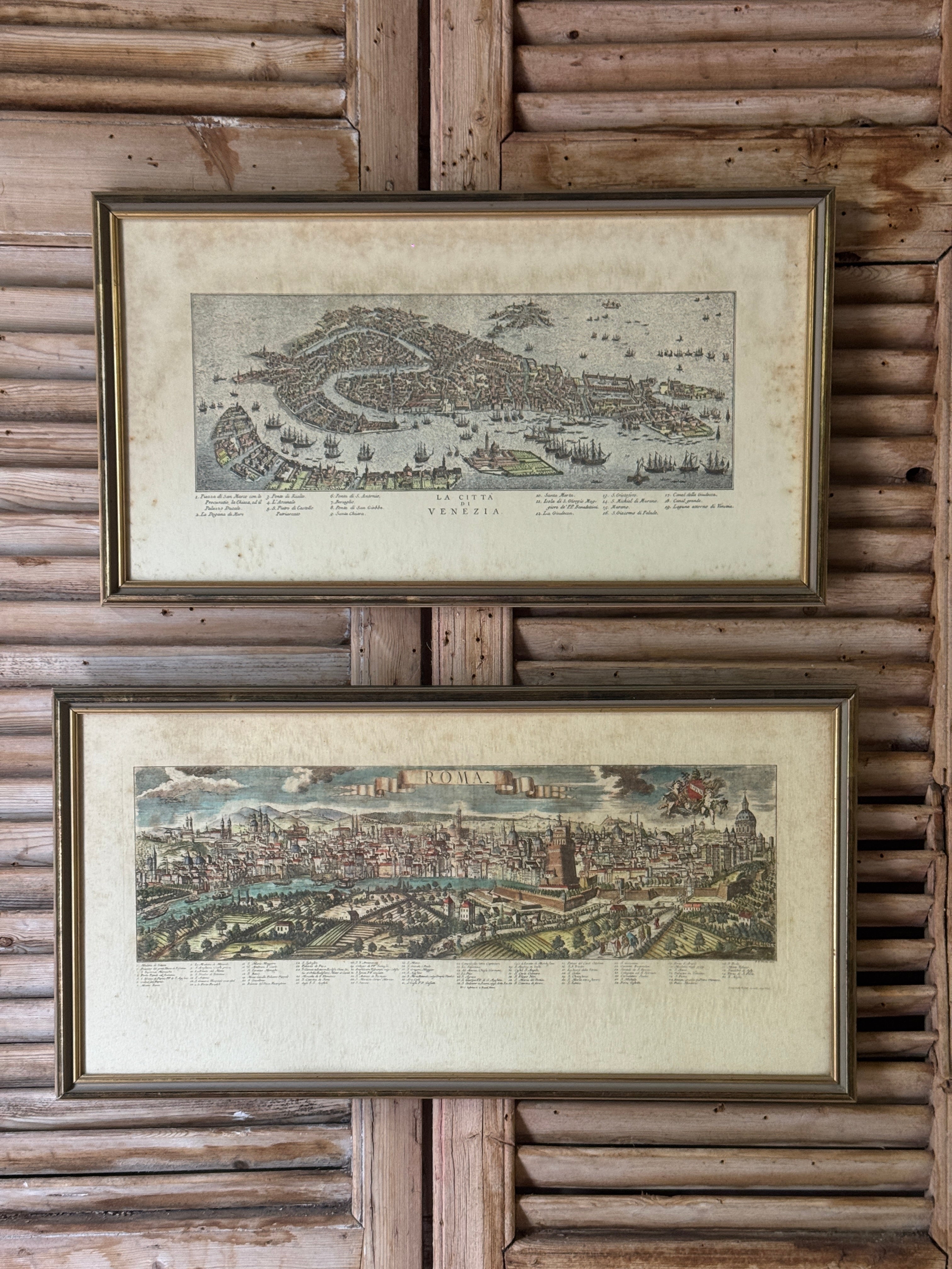 Framed Italian City Prints – Roma & Venezia