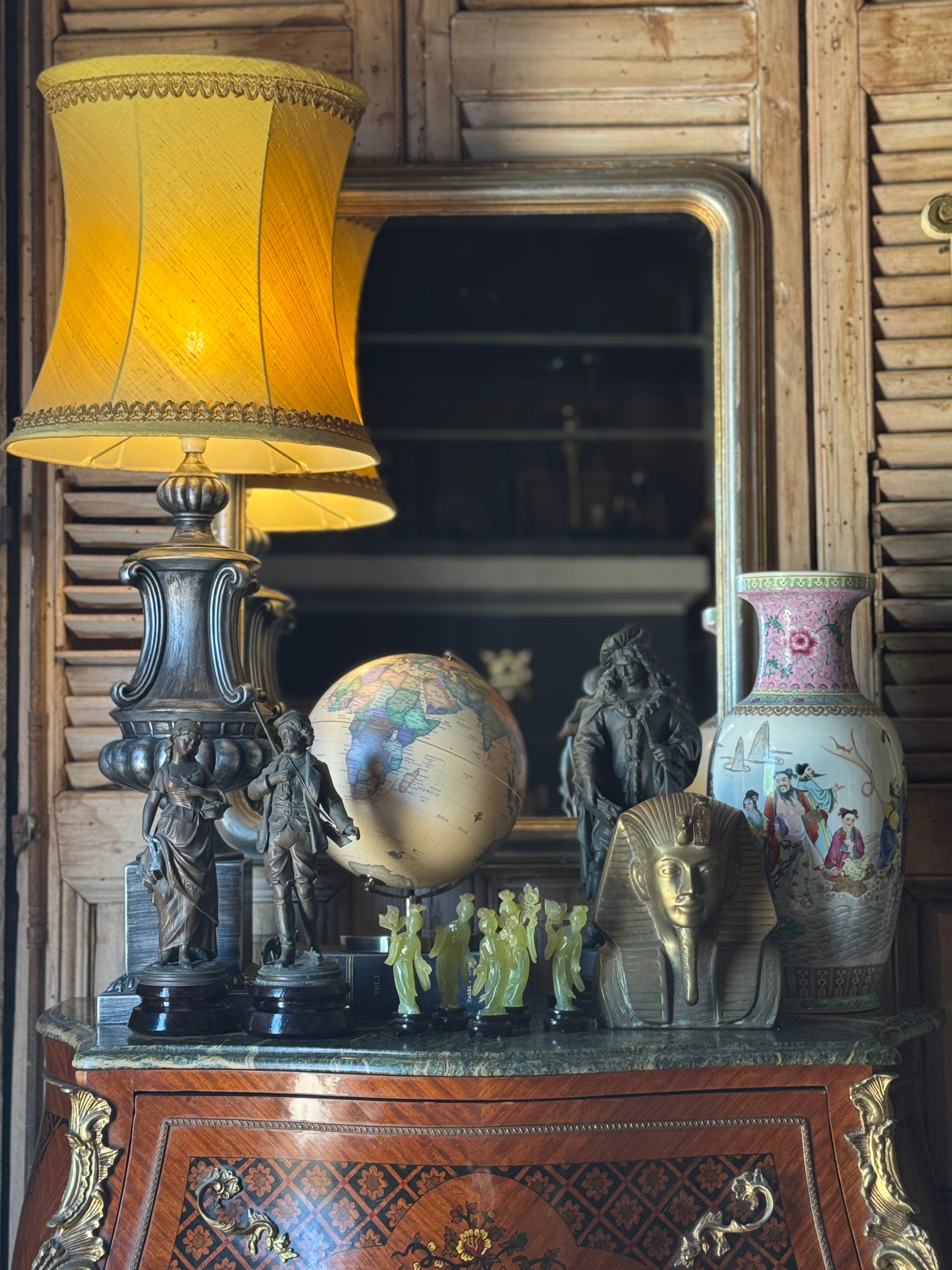 Tall Vintage Lamp with Urn Base