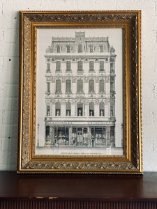 Architecture in Piccadilly Gilt Framed Glass Print