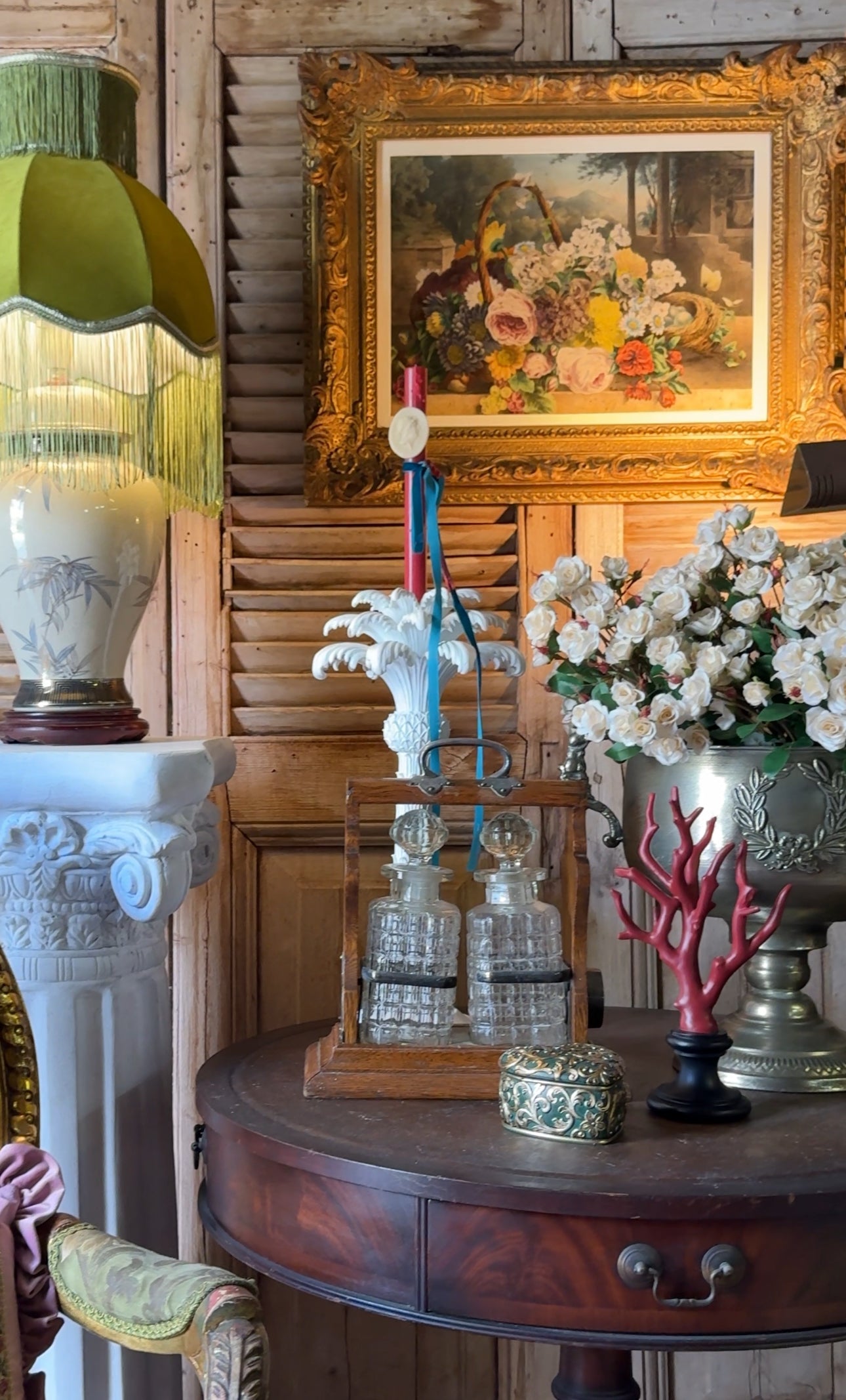 Antique Decorative Edwardian Tantalus