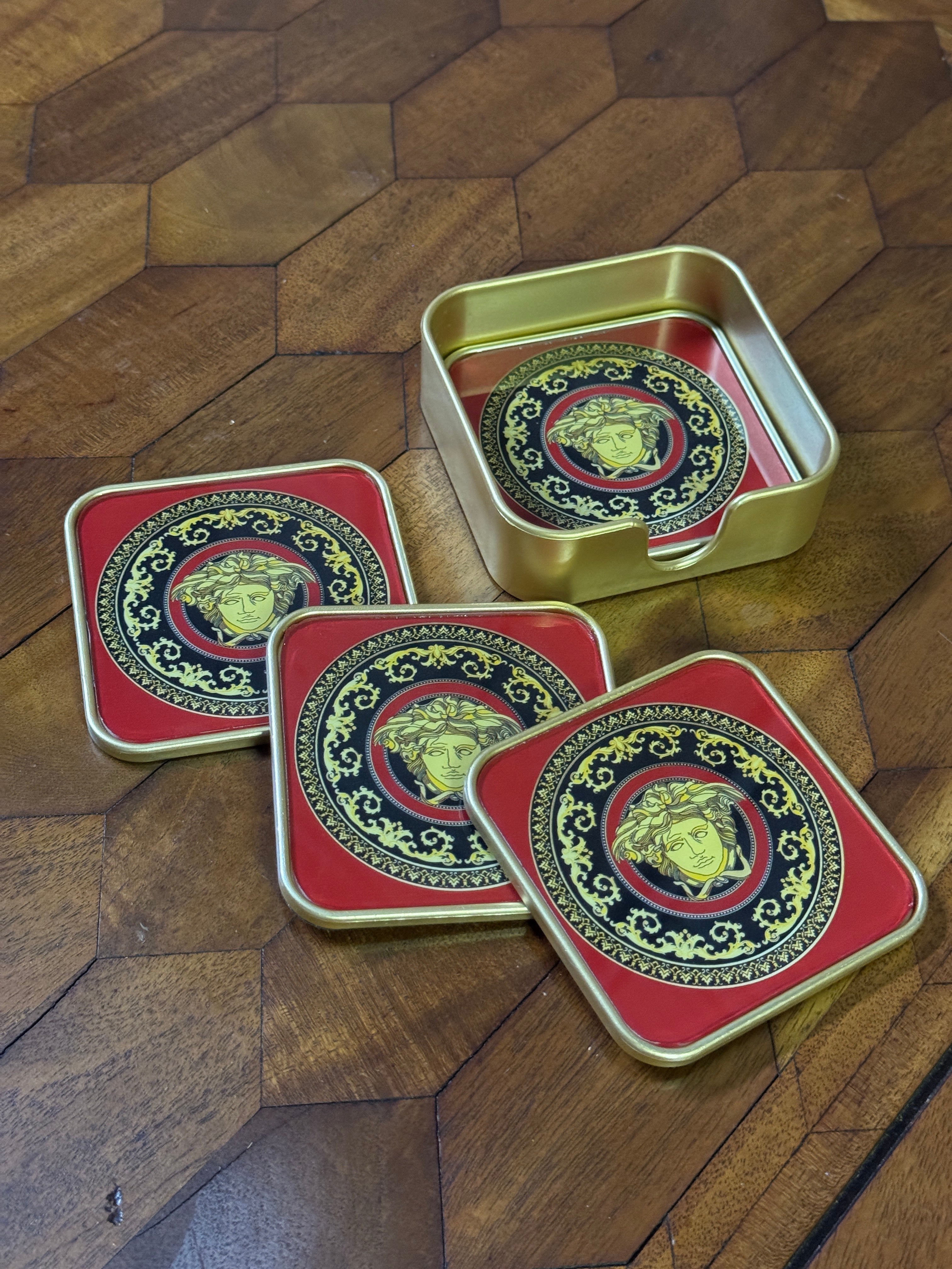 Medusa Drink Coasters - Set of 4