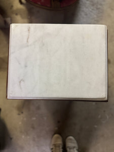Louis XVI Style Marble Top Side Table