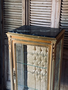Gilt French Style Vitrine / Display Cabinet