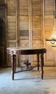 19th Century Louis XVI Onyx Foyer / Library Centre Table