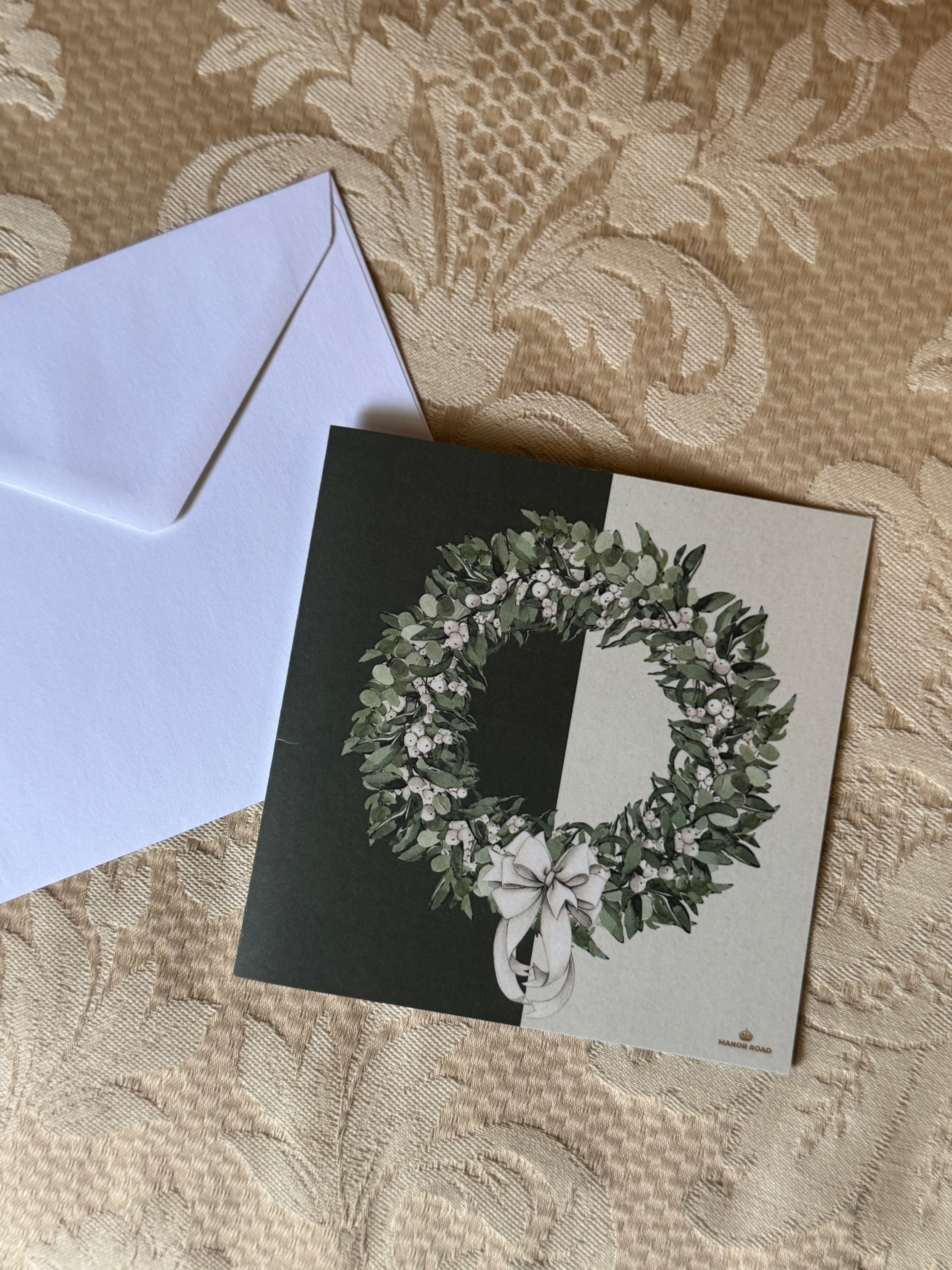 Wreath Blank Christmas Card