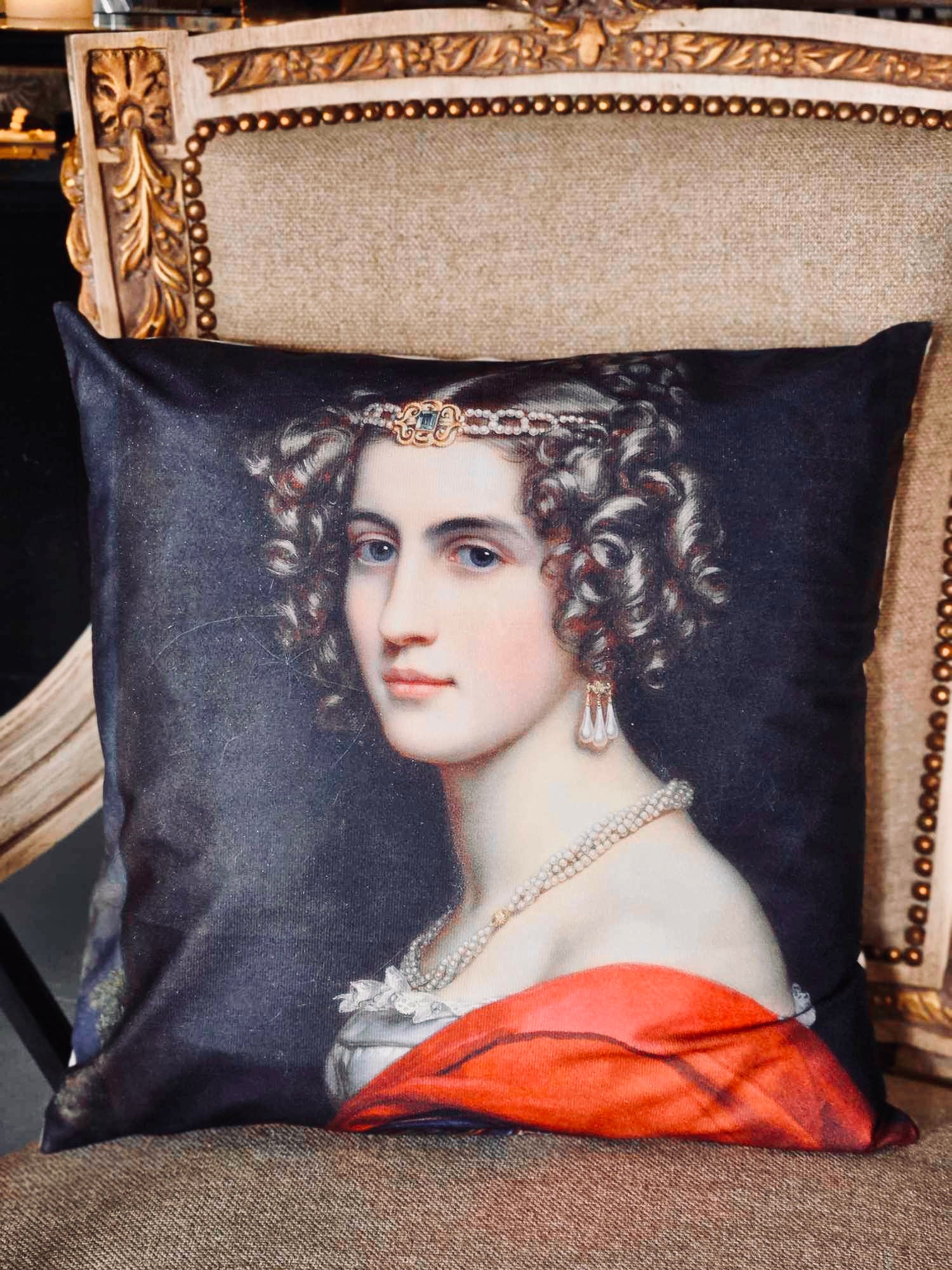 Woman in Pearls Cushion