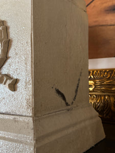 Pair of Cast Iron Swans on Pedestals