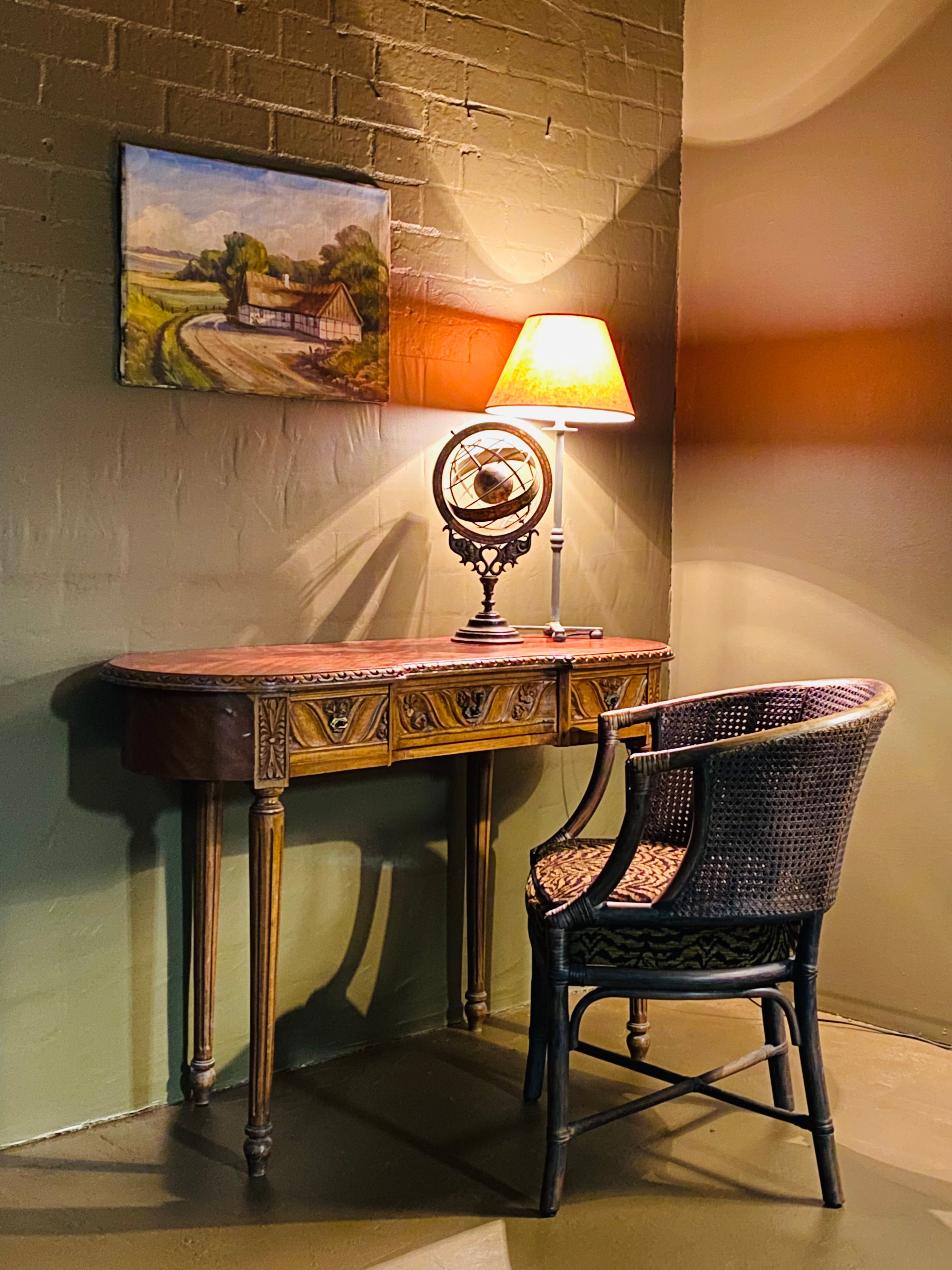 Vintage Oval Bureau / Writing Desk