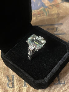 Green Amethyst/ Prasiolite Ring