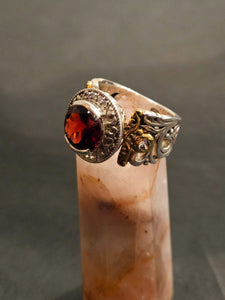 Vintage Style Garnet Rings