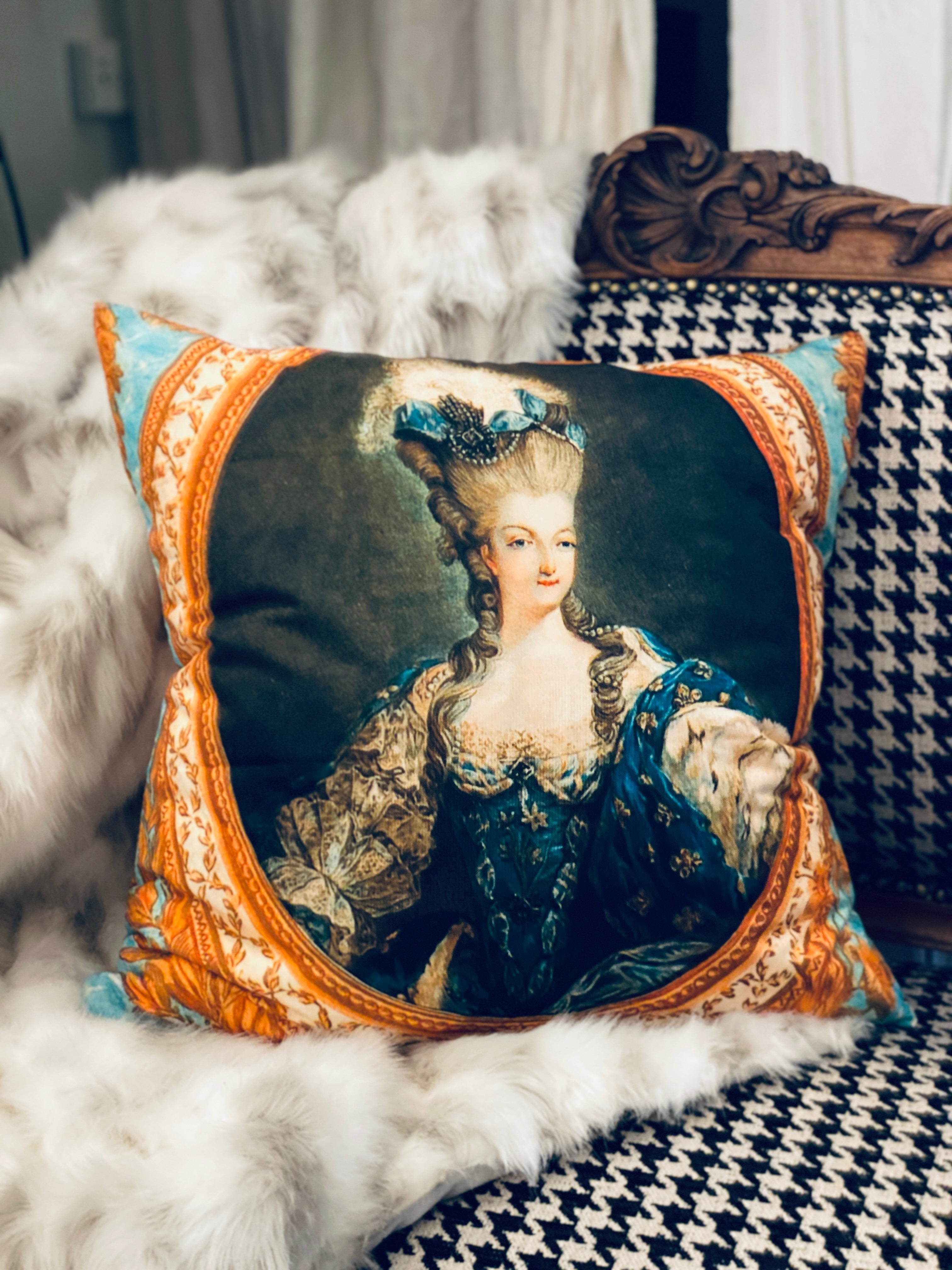 Marie Antoinette Velvet Cushions