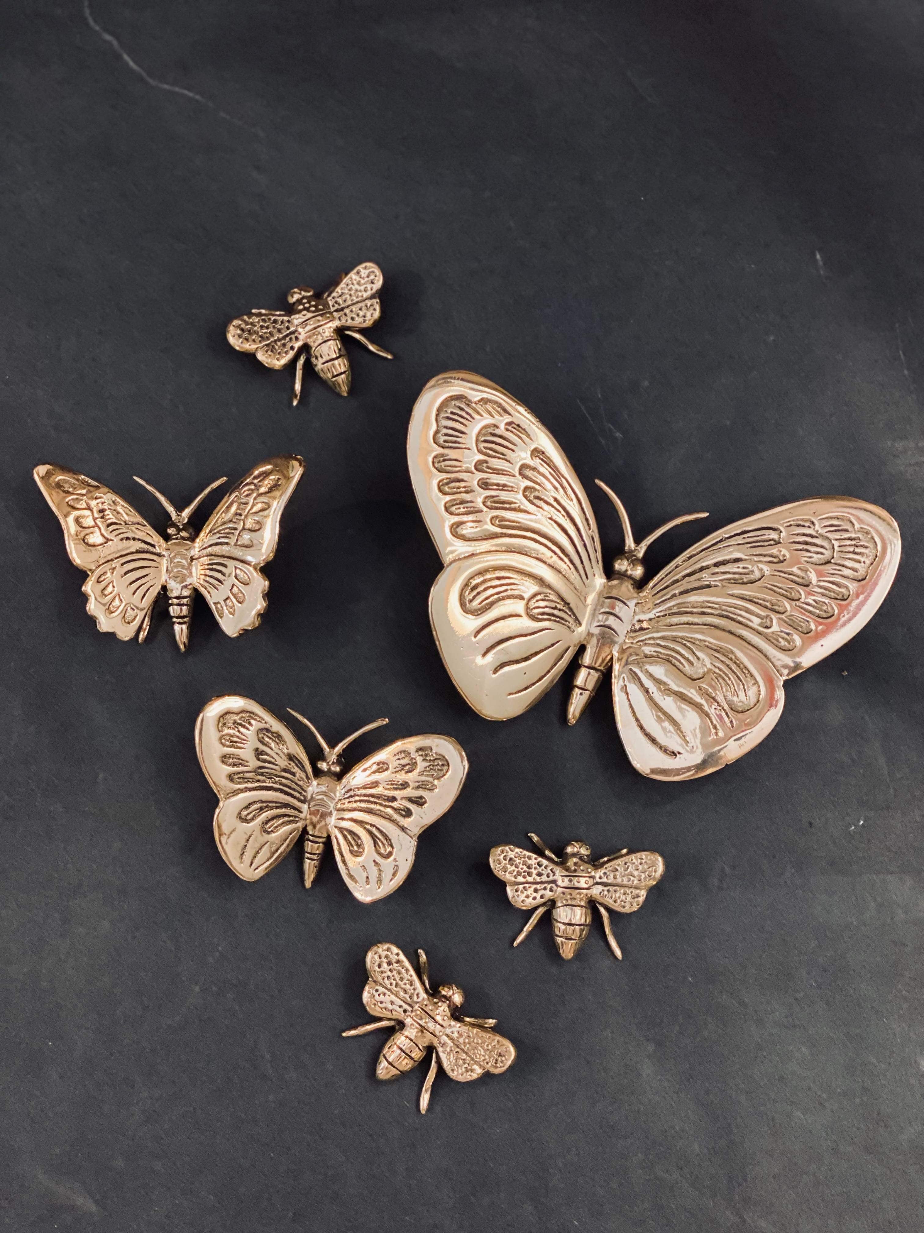 Brass Gold Butterfly - Various Sizes