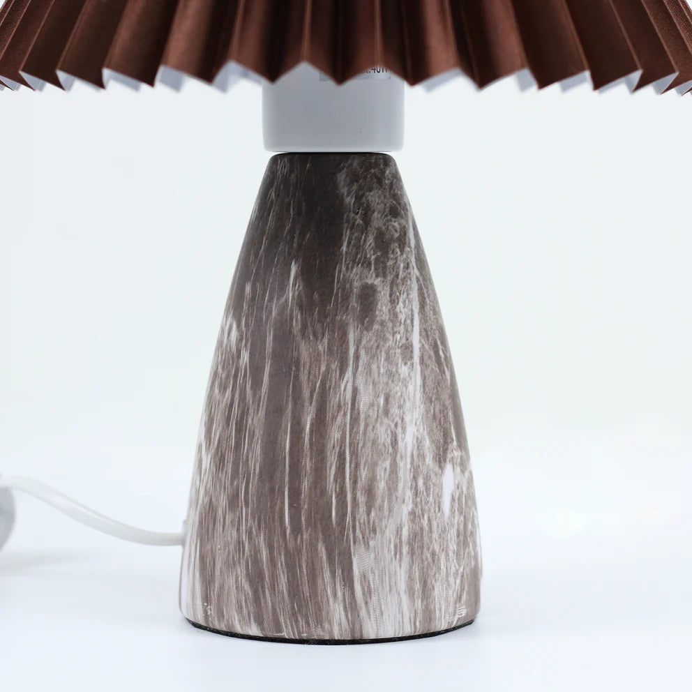 Brown Marbled Ceramic Table Lamp