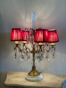 5 Arm Chandelier Table Lamp