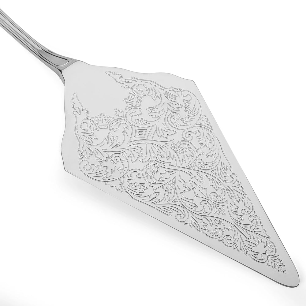 Silver plate cake sales server