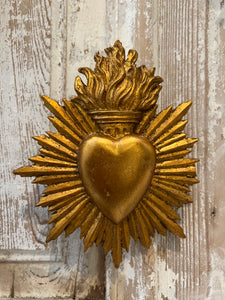 Gold Flame Sacred Heart