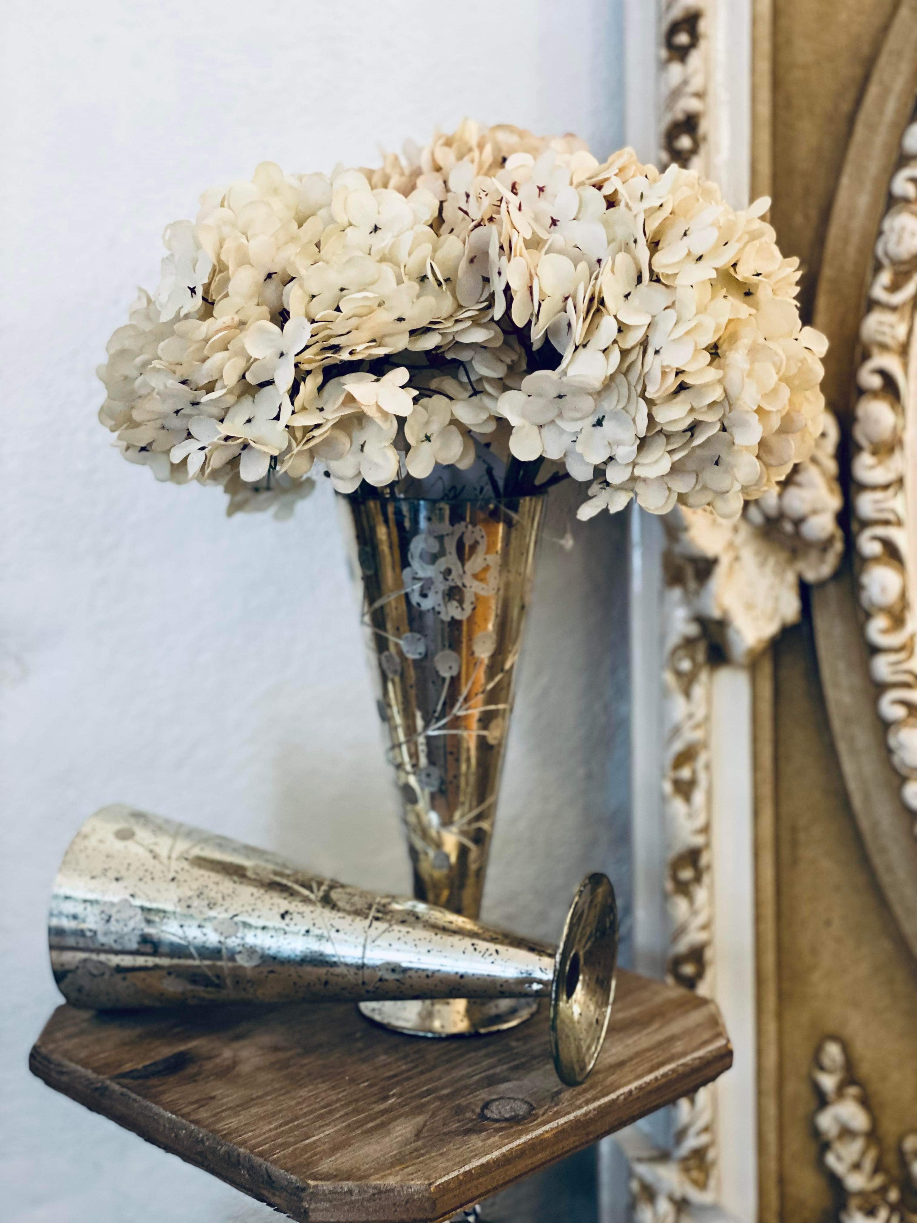 Mercury Etched Glass Vase