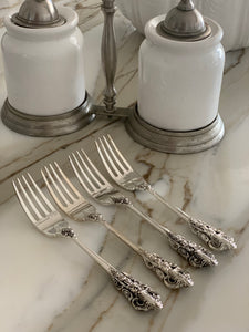 Silver Baroque Dessert Fork